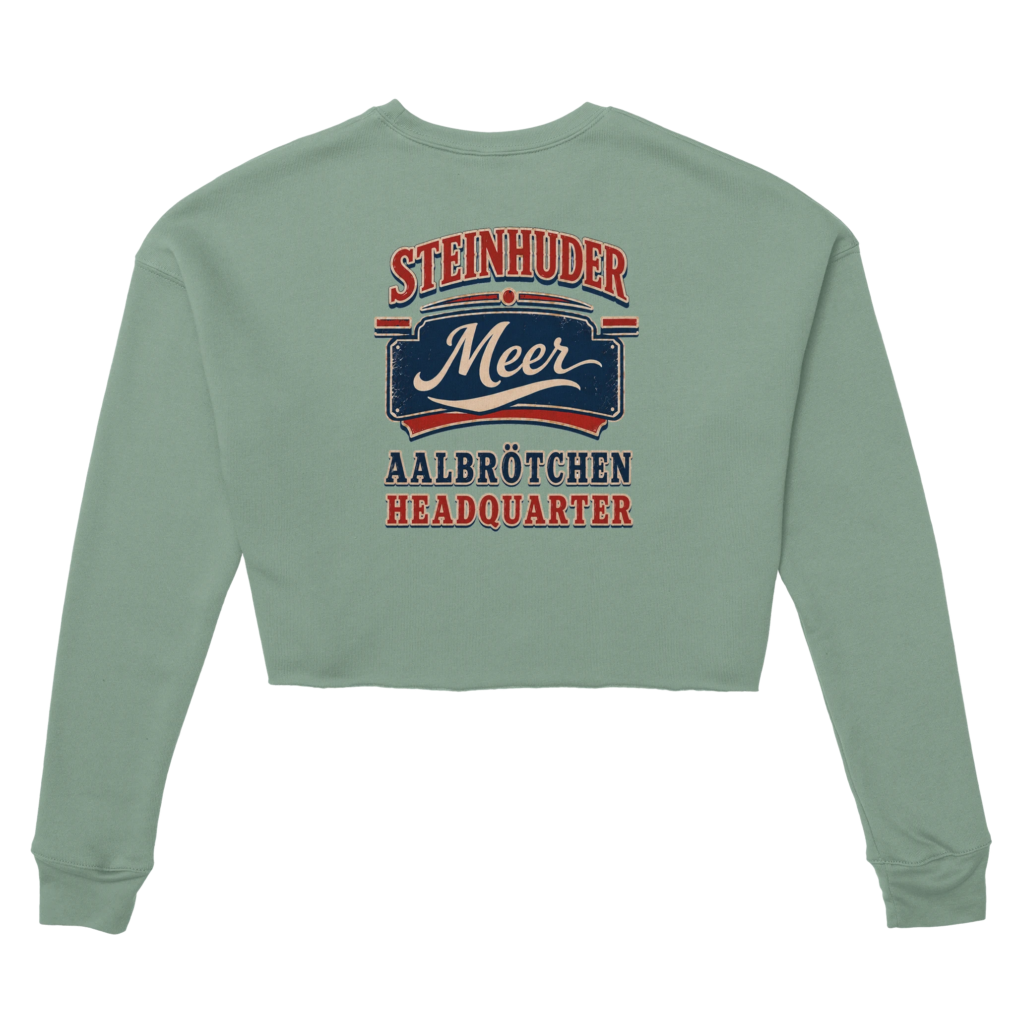 Damen-Pullover in Mauve mit Motiv „Aalbrötchen“