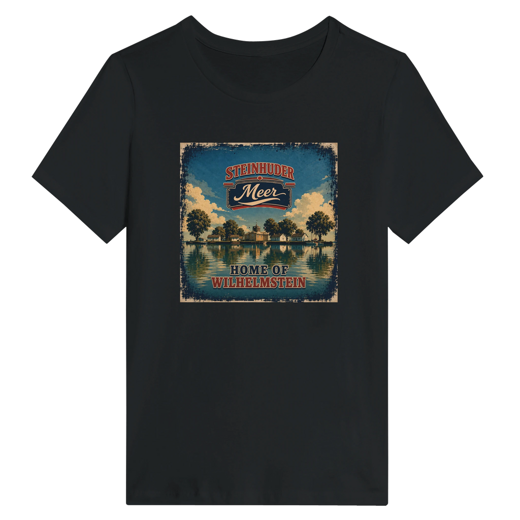Damen-T-Shirt in Zitronengelb mit Motiv „Insel Wilhelmstein“