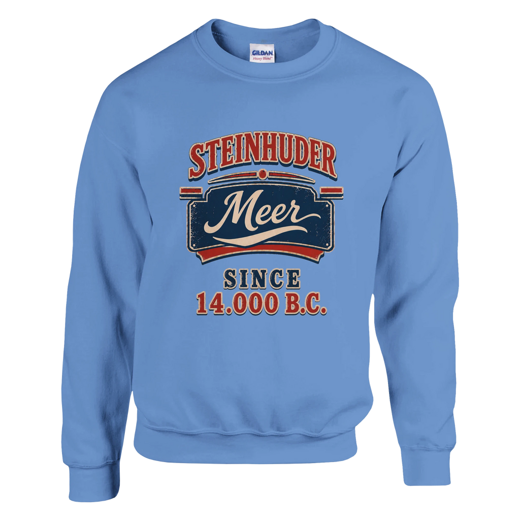 Pullover in Weiß mit Motiv „Since 14.000 B.C.“
