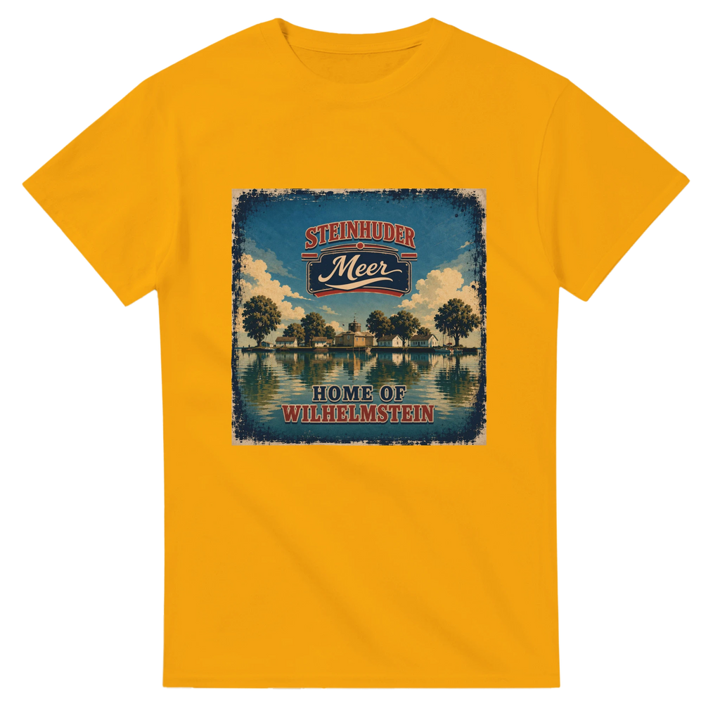 T-Shirt in Weiß mit Motiv „Insel Wilhelmstein“