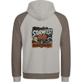 Hoodie in Ton mit Motiv „Sturmfest & Heimatverliebt“