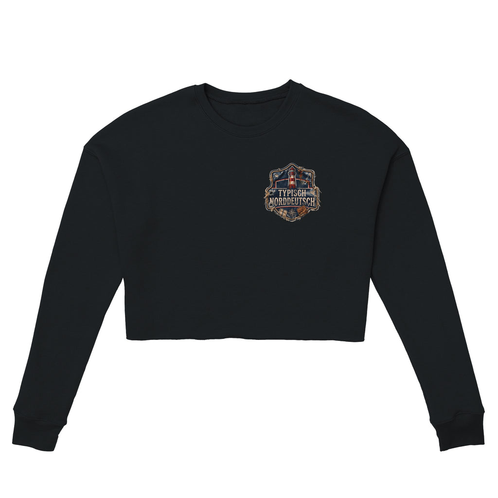 Damen-Pullover in Staubblau mit Motiv „Küstenkind“