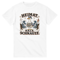 T-Shirt in Weiß mit Motiv „Heimat Salz Schnauze Möwe“