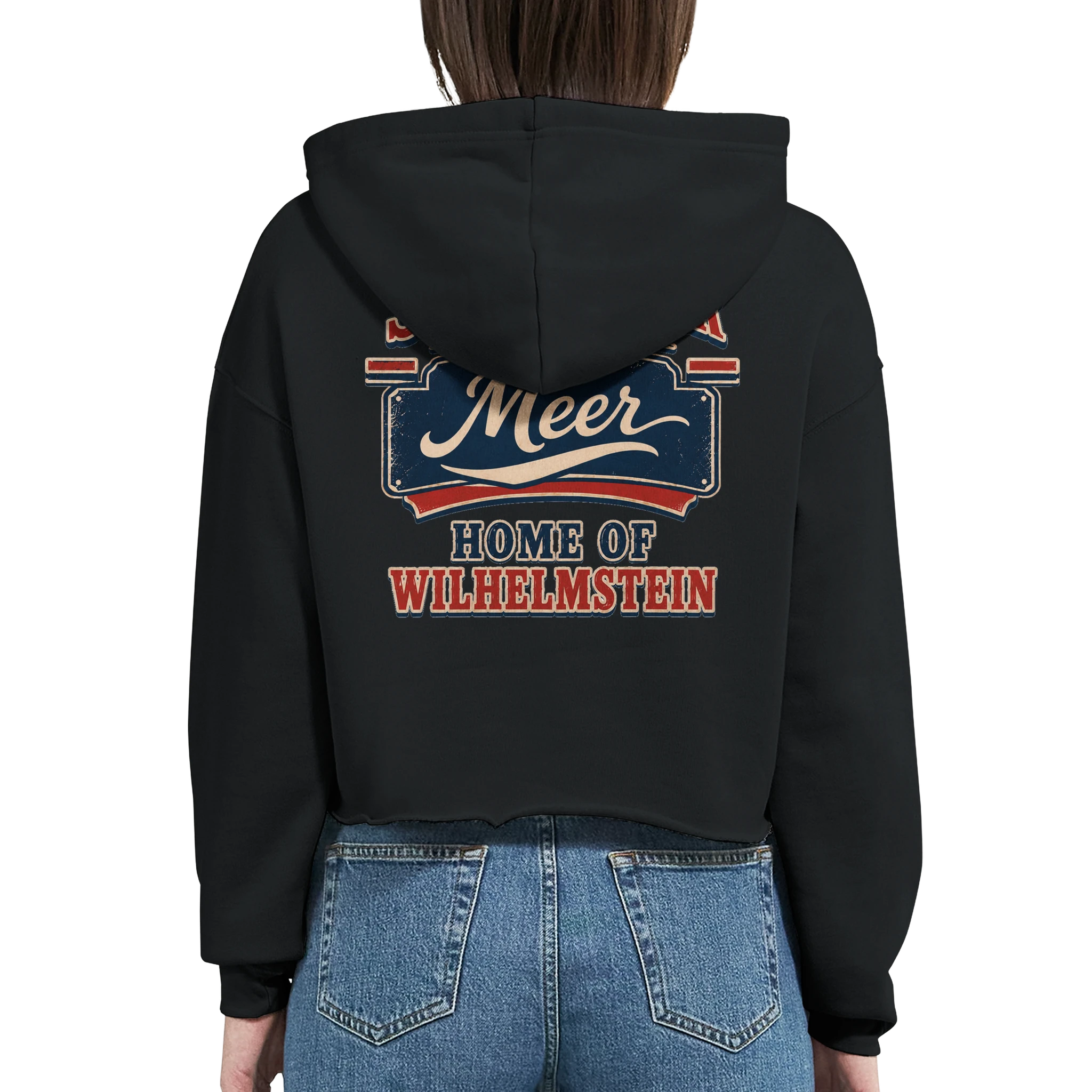 Damen-Hoodie in Weiß mit Motiv „Home of Wilhelmstein“