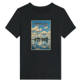 Damen-T-Shirt in Weiß mit Motiv „Wilhelmstein im Steinhuder Meer“