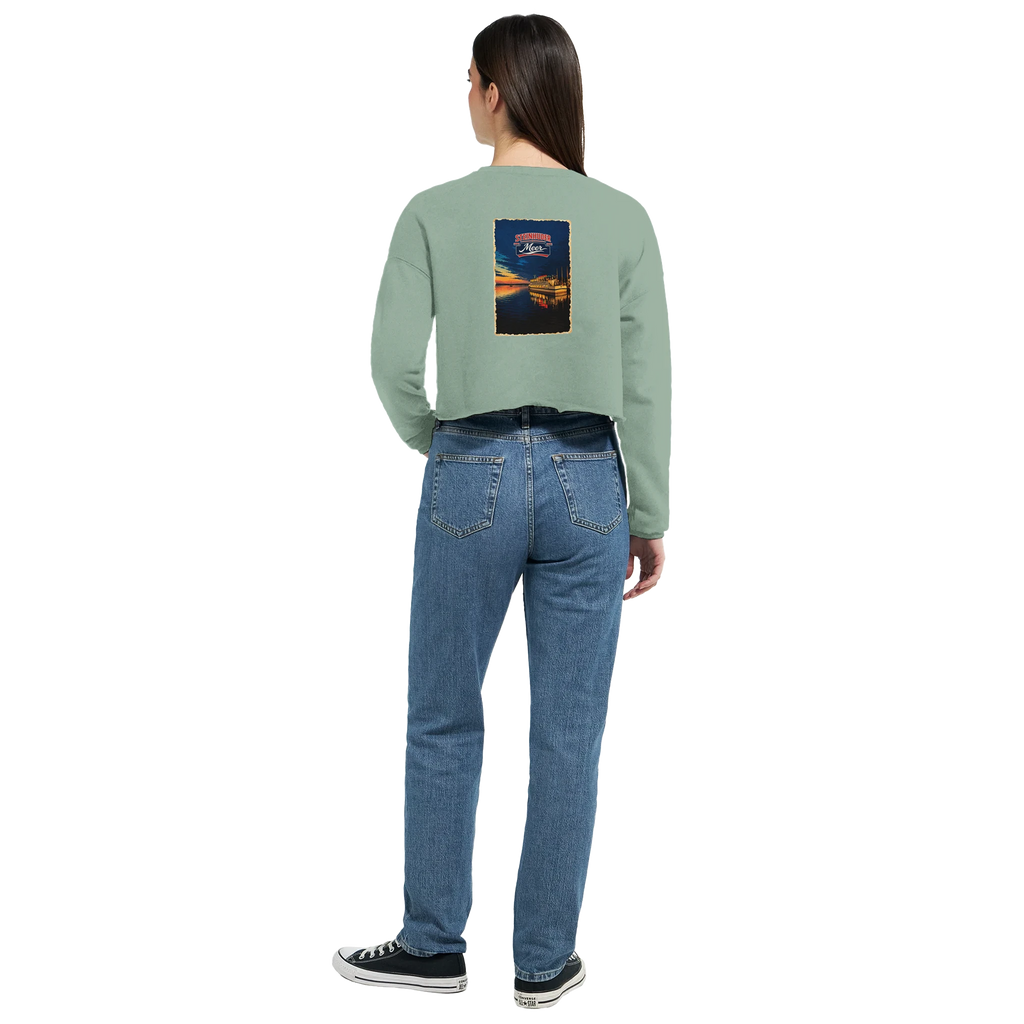 Damen-Pullover in Mauve mit Motiv „MS Steinhude Abendstimmung“