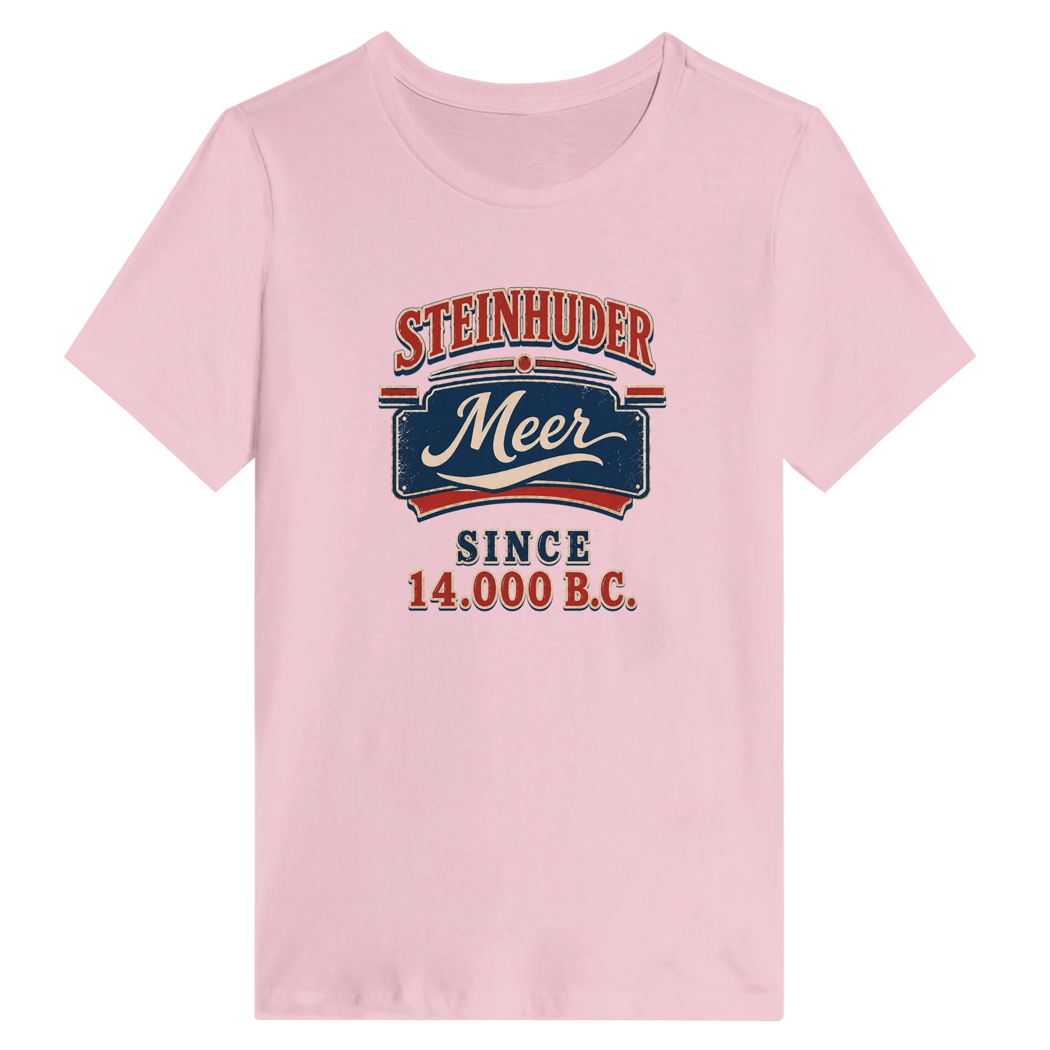 Damen-T-Shirt in Zitronengelb mit Motiv „Since 14.000 B.C.“