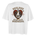 Damen-T-Shirt in Weiß mit Motiv „Mein Herz schlägt NORDWÄRTS. Möwe“