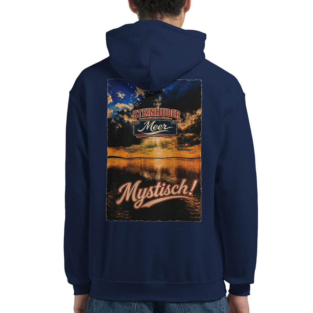 Hoodie in Weiß mit Motiv „Mystisch“