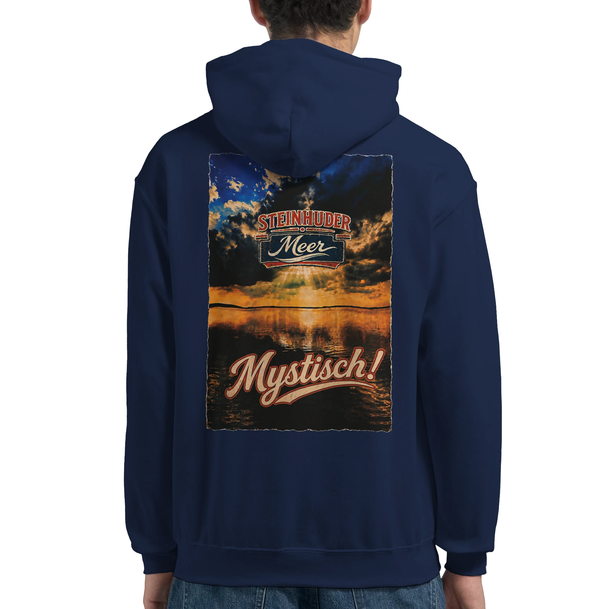 Hoodie in Weiß mit Motiv „Mystisch“