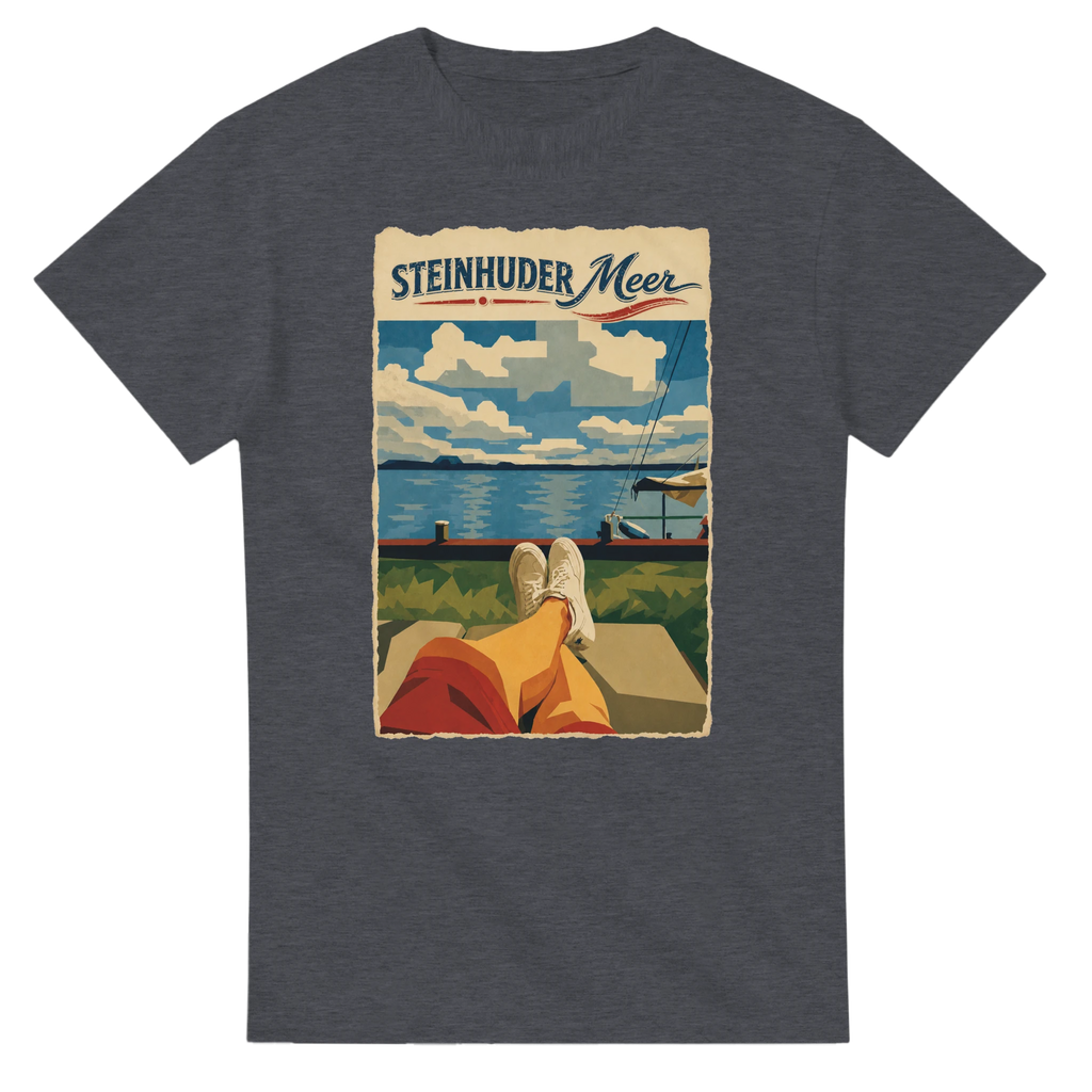 T-Shirt in Natur mit Motiv „Chillout“