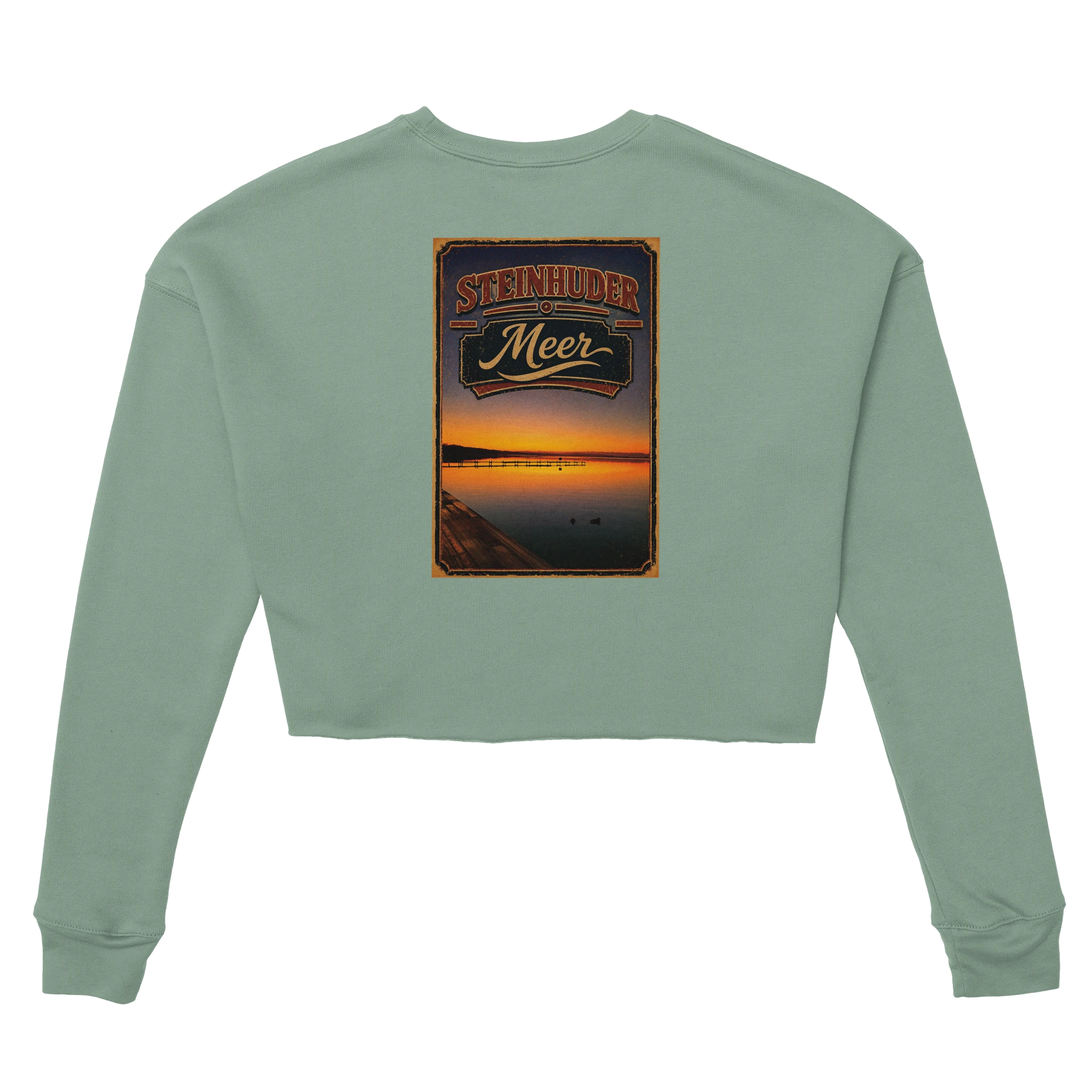 Damen-Pullover in Mauve mit Motiv „Steg an der Planke“