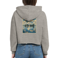 Damen-Hoodie in Weiß mit Motiv „Wilhelmstein im Steinhuder Meer“