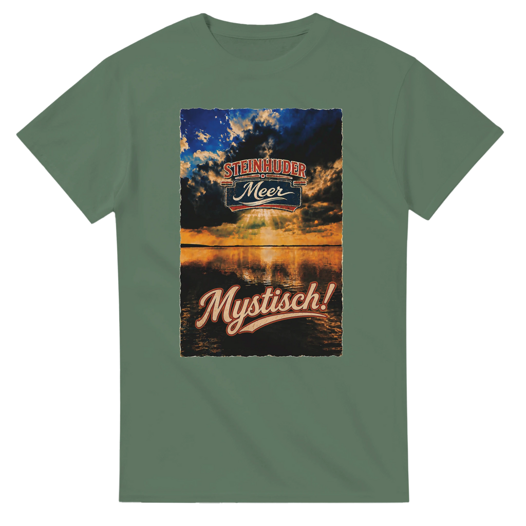 T-Shirt in Natur mit Motiv „Mystisch“