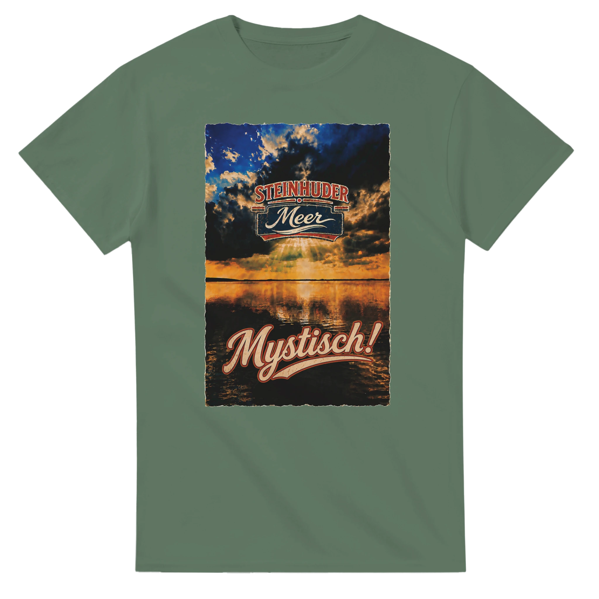 T-Shirt in Natur mit Motiv „Mystisch“