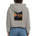 Damen-Hoodie in Weiß mit Motiv „MS Steinhude Abendstimmung“
