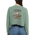 Damen-Pullover in Staubblau mit Motiv „Moin ist eine Lebenseinstellung Möwe“