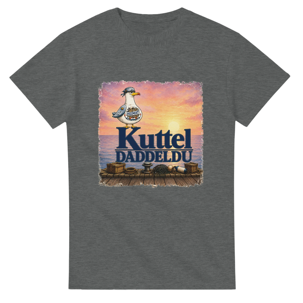 T-Shirt in Weiß mit Motiv „Kuttel Daddeldu“