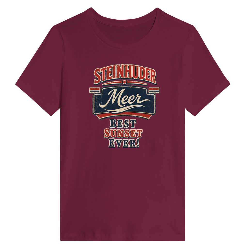 Damen-T-Shirt in Weiß mit Motiv „Best Sunset ever!“