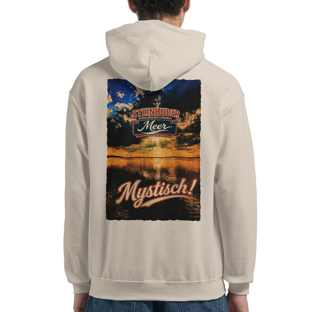 Hoodie in Weiß mit Motiv „Mystisch“