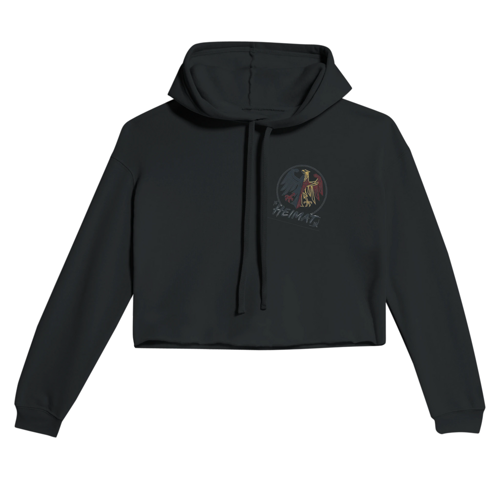 Damen-Hoodie in Pfirsich mit Motiv „Ich bin einmal rum“