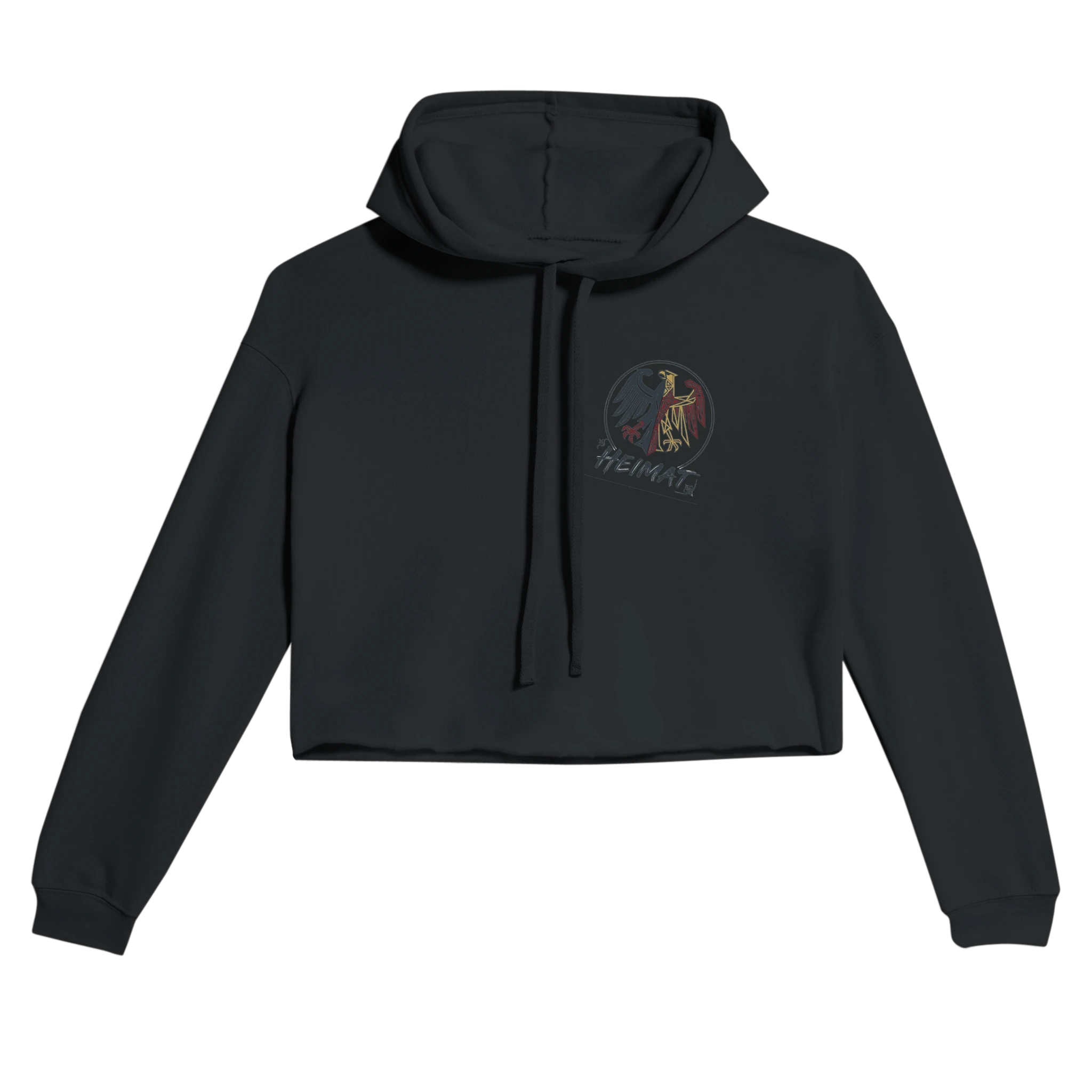 Damen-Hoodie in Pfirsich mit Motiv „Ich bin einmal rum“