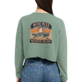 Damen-Pullover in Mauve mit Motiv „Mehr Meer. Weniger Drama.“