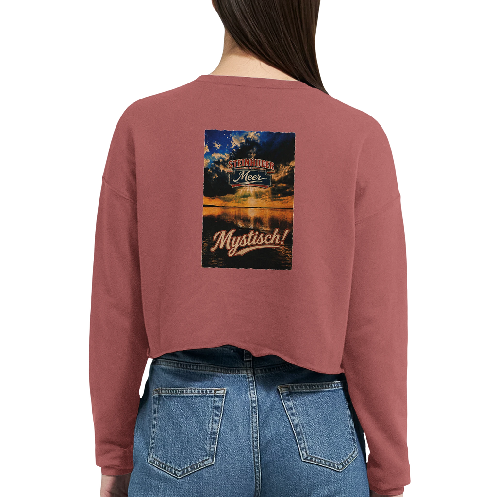 Damen-Pullover in Mauve mit Motiv „Mystisch“