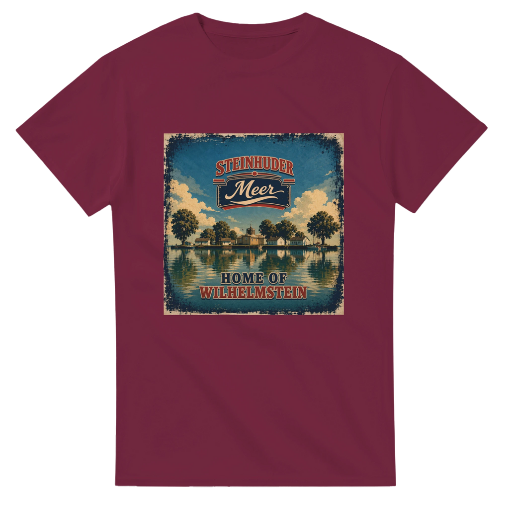 T-Shirt in Natur mit Motiv „Insel Wilhelmstein“