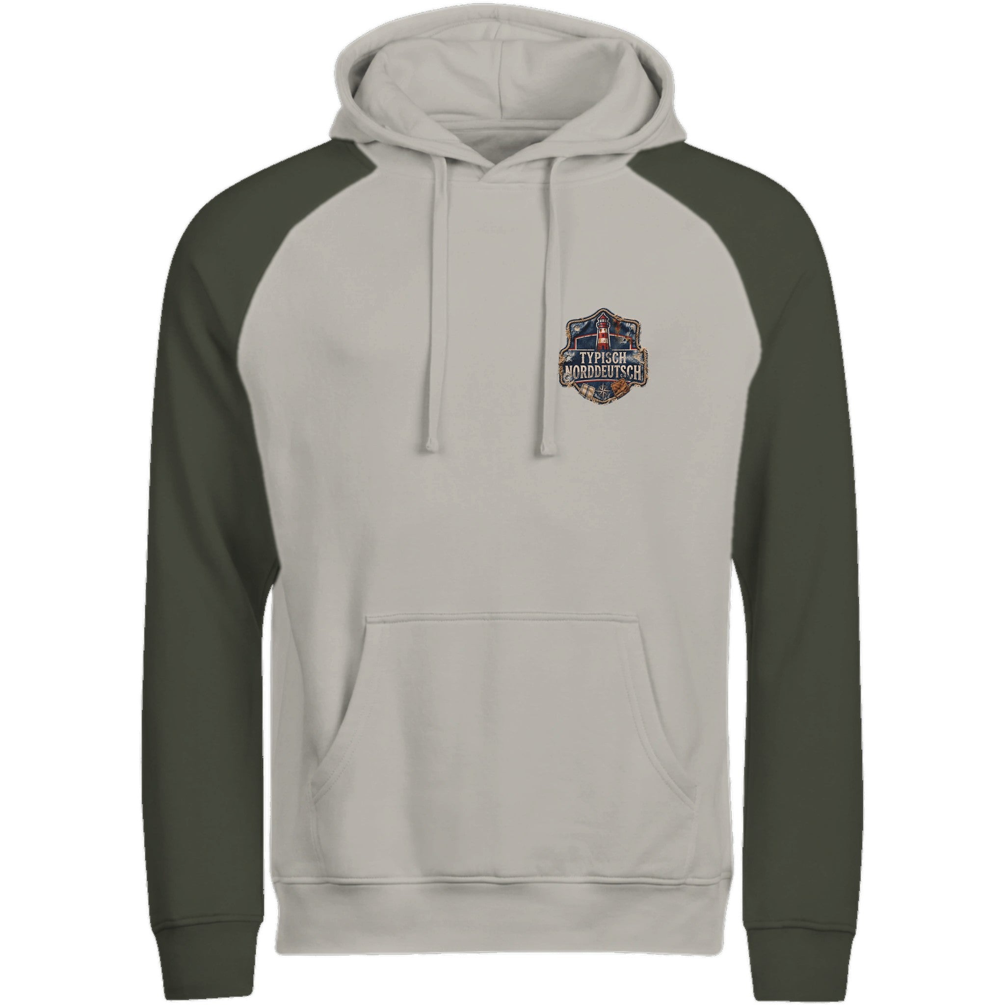 Hoodie in Ton mit Motiv „Mein Herz schlägt NORDWÄRTS.“