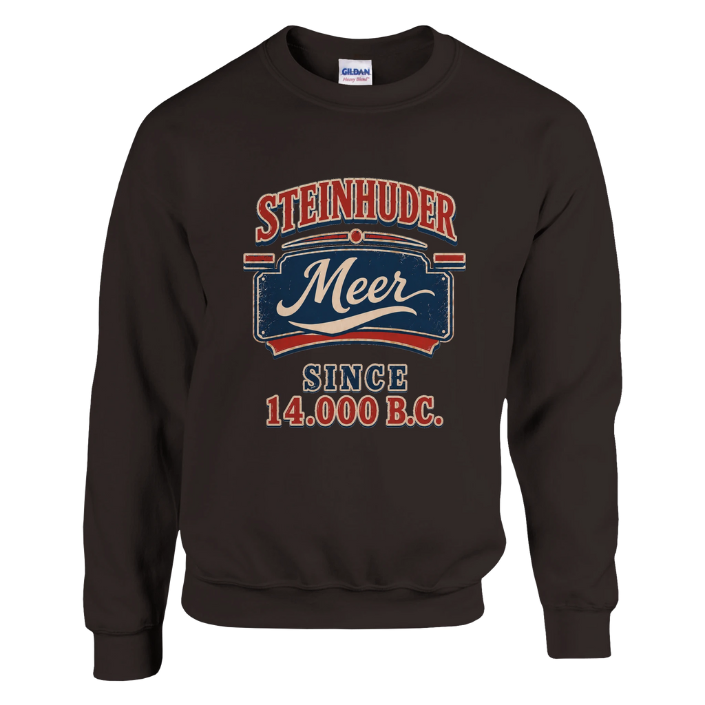 Pullover in Weiß mit Motiv „Since 14.000 B.C.“