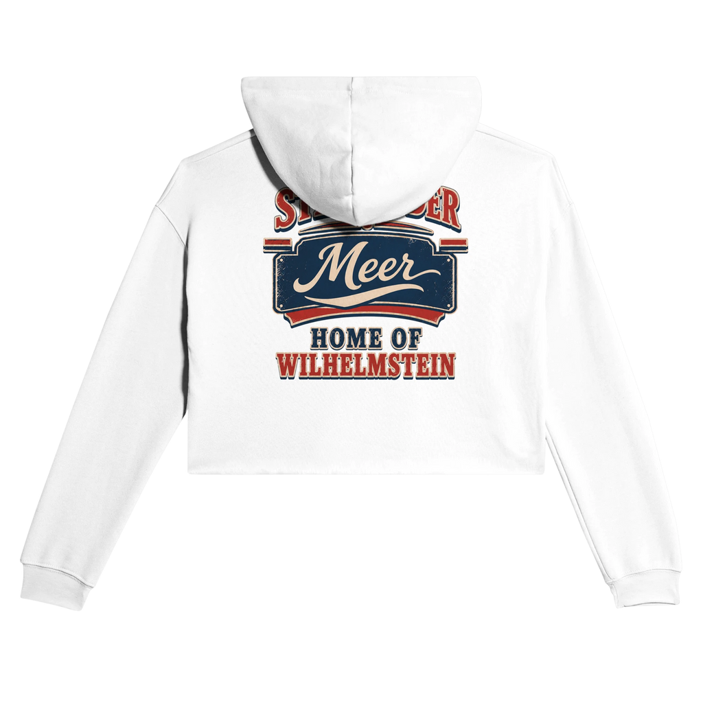 Damen-Hoodie in Pfirsich mit Motiv „Home of Wilhelmstein“