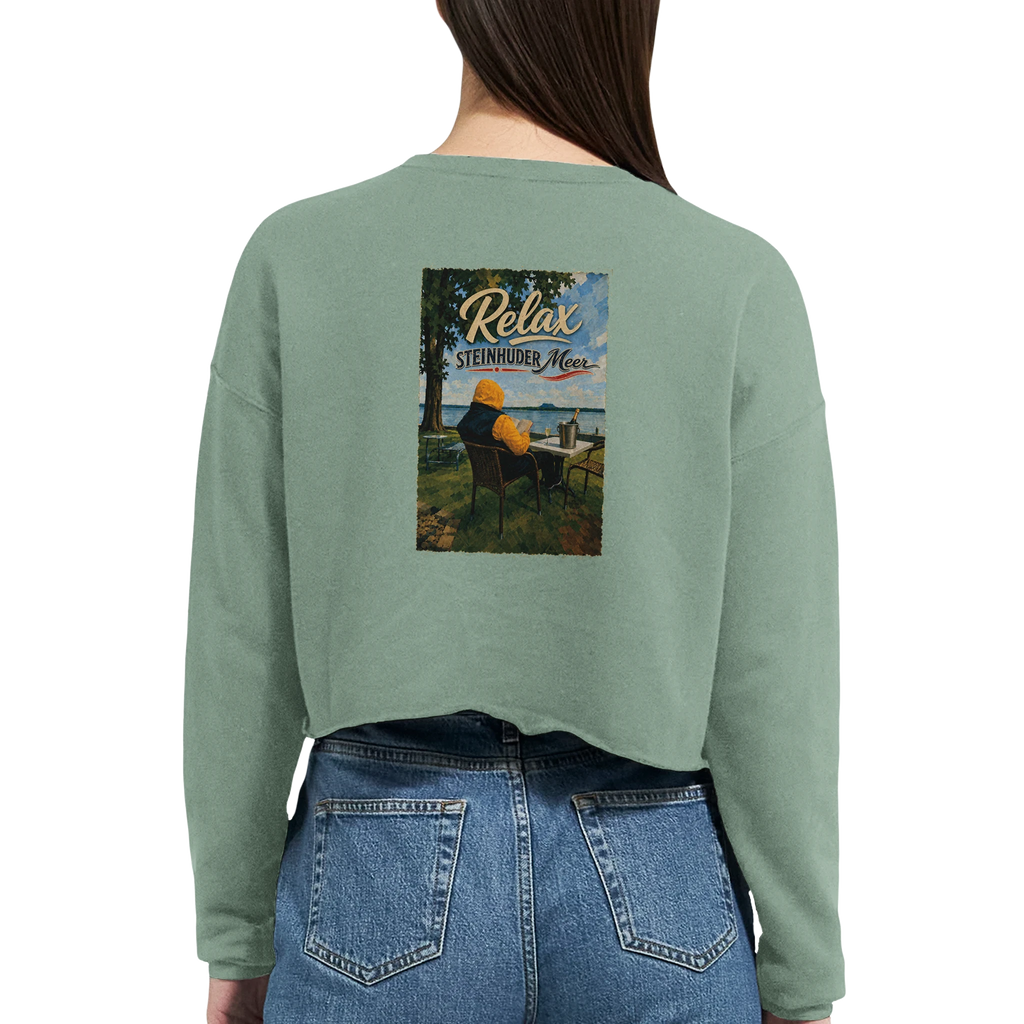 Damen-Pullover in Mauve mit Motiv „Relax und Champagner“