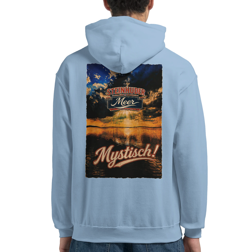 Hoodie in Weiß mit Motiv „Mystisch“