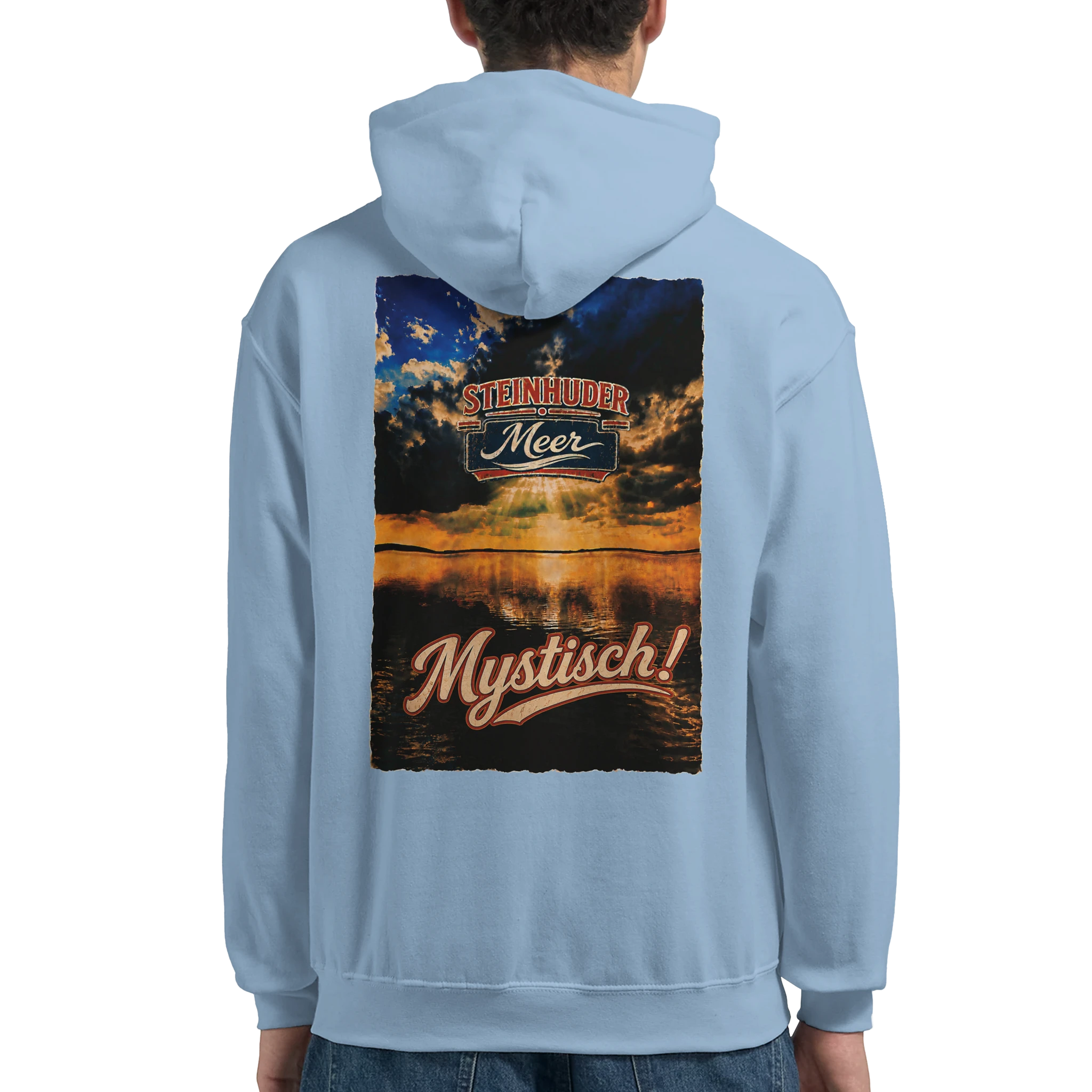 Hoodie in Weiß mit Motiv „Mystisch“