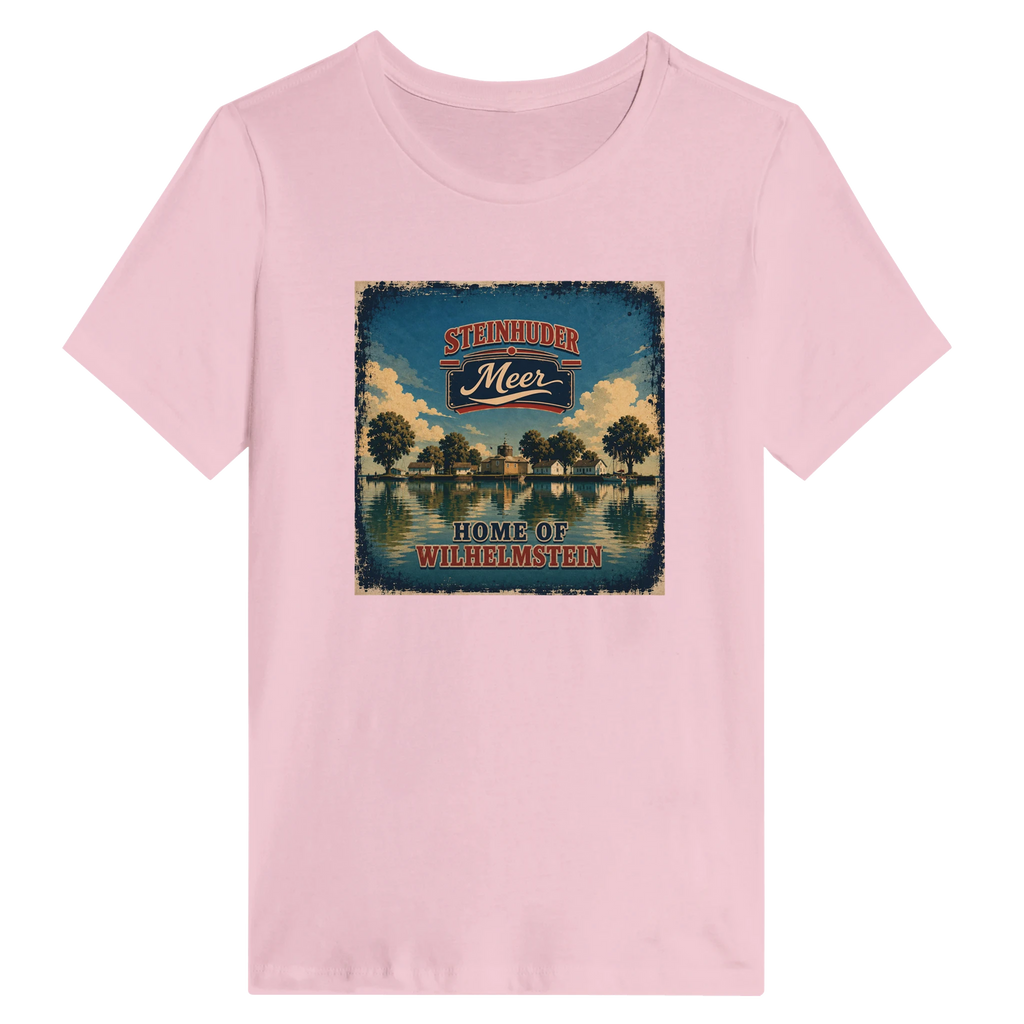 Damen-T-Shirt in Weiß mit Motiv „Insel Wilhelmstein“