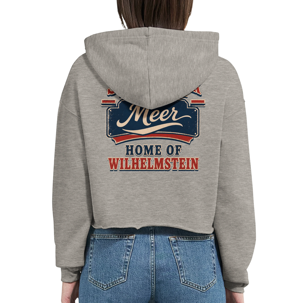 Damen-Hoodie in Weiß mit Motiv „Home of Wilhelmstein“