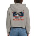 Damen-Hoodie in Weiß mit Motiv „Home of Wilhelmstein“