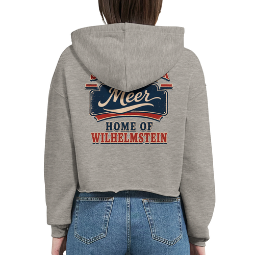 Damen-Hoodie in Weiß mit Motiv „Home of Wilhelmstein“