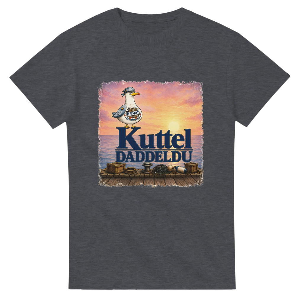 T-Shirt in Weiß mit Motiv „Kuttel Daddeldu“