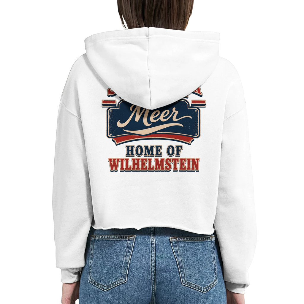 Damen-Hoodie in Weiß mit Motiv „Home of Wilhelmstein“