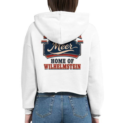Damen-Hoodie in Weiß mit Motiv „Home of Wilhelmstein“