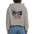 Damen-Hoodie in Weiß mit Motiv „Sailors Welcome“