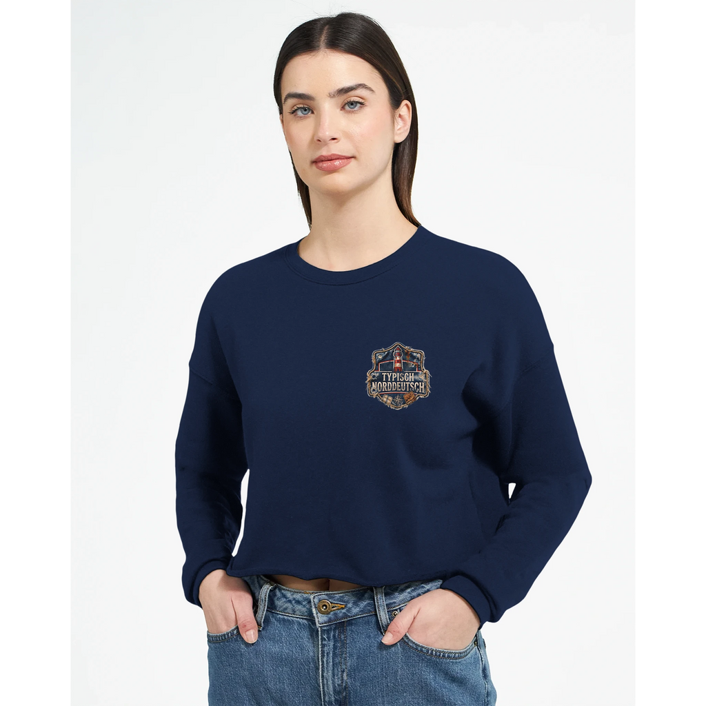 Damen-Pullover in Mauve mit Motiv „Zuhause ist, wo Moin genügt. Möwe“