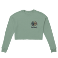 Damen-Pullover in Staubblau mit Motiv „Ich bin einmal rum“