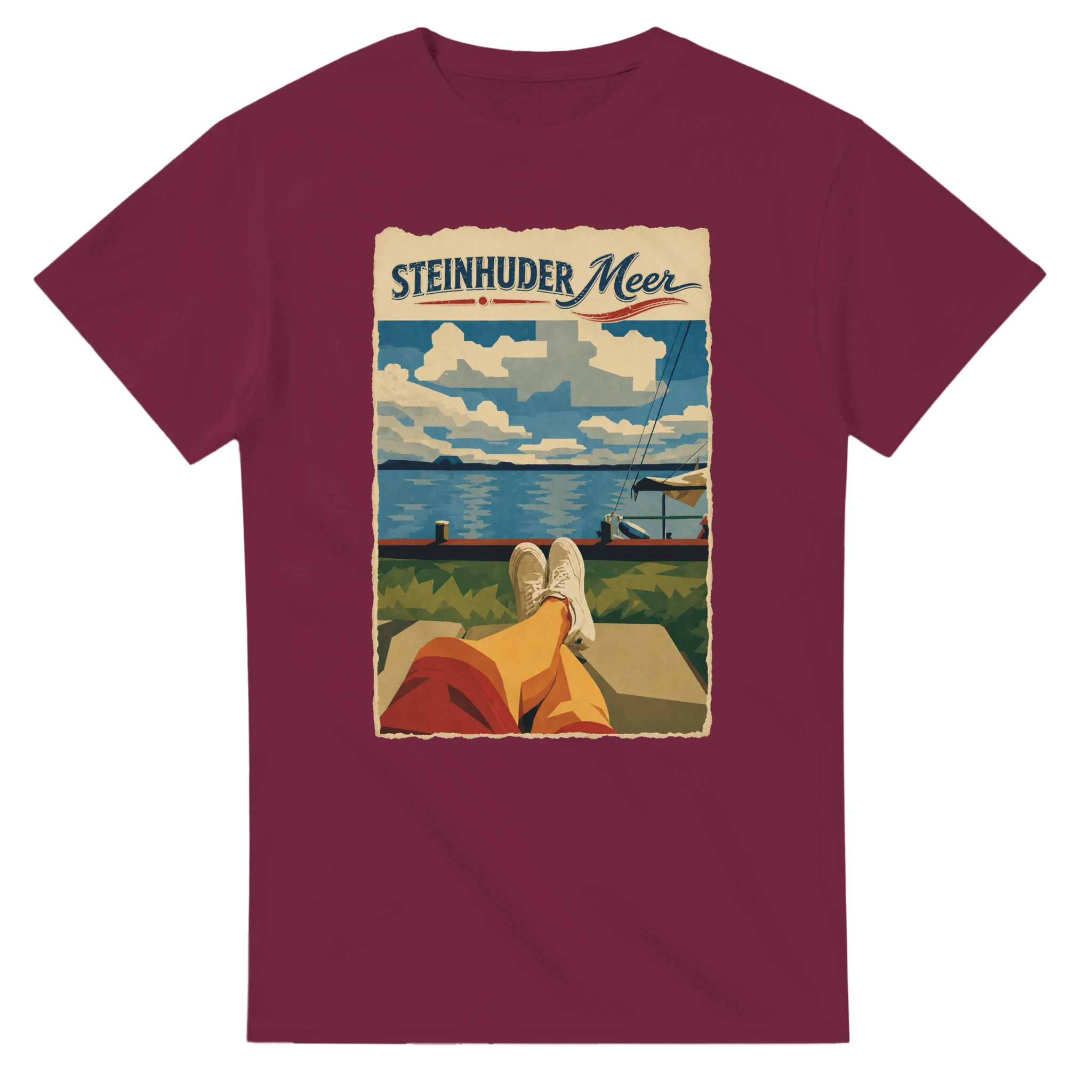 T-Shirt in Weiß mit Motiv „Chillout“