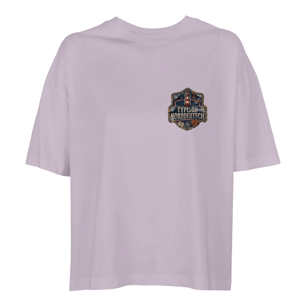 Damen-T-Shirt in Hellgelb mit Motiv „Wind im Gesicht. Heimat im Herzen.“
