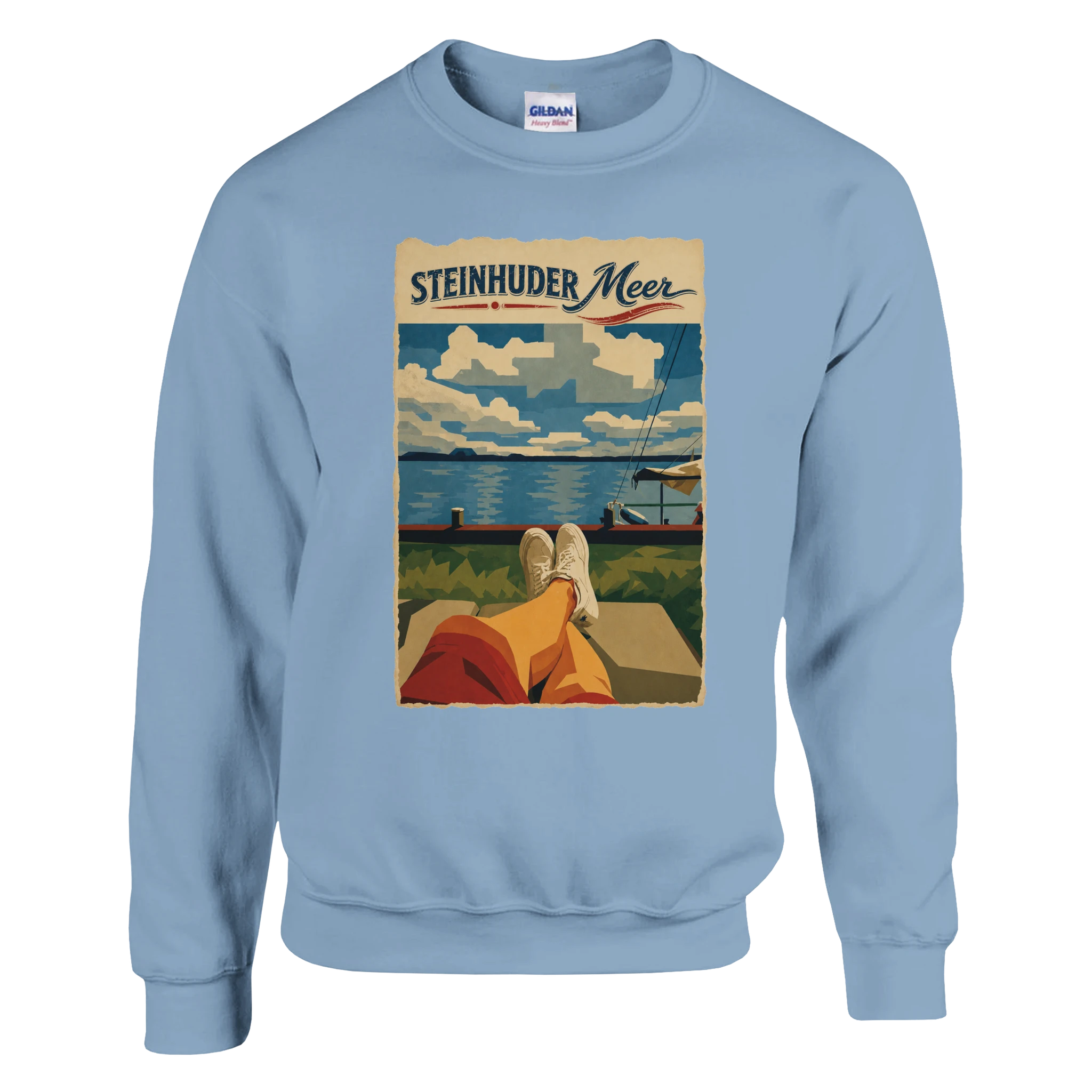 Pullover in Aschgrau mit Motiv „Chillout“