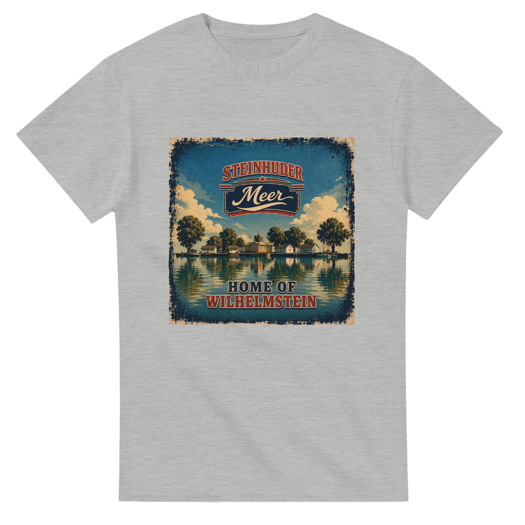 T-Shirt in Weiß mit Motiv „Insel Wilhelmstein“