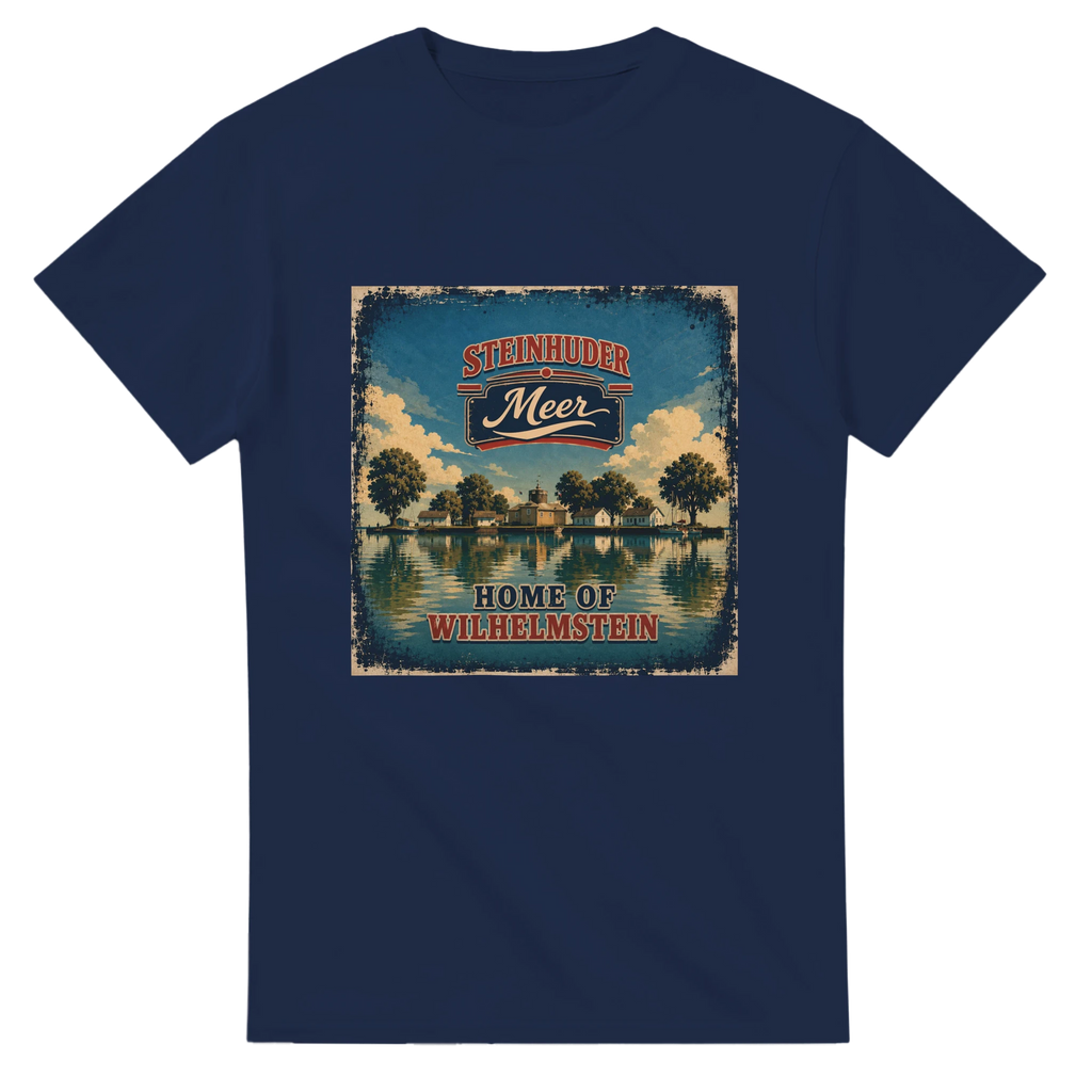T-Shirt in Natur mit Motiv „Insel Wilhelmstein“